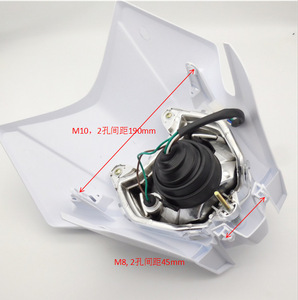 Conjunto de Faro Delantero con Bombilla H4 para Motocicleta, Iluminación Delantera para Vehículos Todoterreno, Luz Alta/Baja - Product Image 5