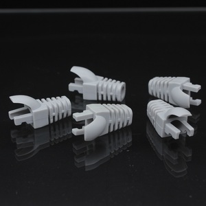 RJ45 موصل صب الحذاء رمادي PVC سدادة إيثرنت وكابل موصلات فئة المنتج - Product Image 5