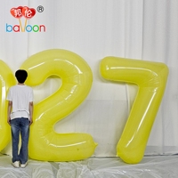 Ballon géant en nylon de 2 m (78 pouces) pour le Nouvel An 2027, numéro 2028, personnalisé, laminé, pour la décoration de fêtes, de bébés et d'anniversaires