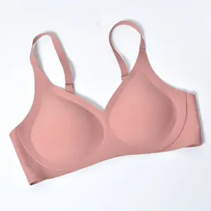 Laser Vendita Calda Tagliare la Legato Reggiseno Invisibile Senza Soluzione di Continuità di Sonno Del Reggiseno di Sport di Yoga di Usura Del Giappone di Sport di Seta del Ghiaccio Della Gelatina Reggiseno