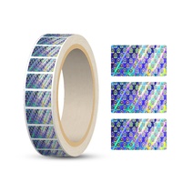 Étiquette holographique 3D argentée personnalisée, autocollant de sécurité anti-effraction, fabricant d'autocollants de sécurité VOID