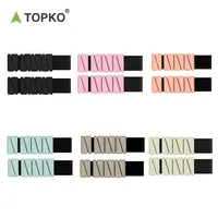 Bracelet lesté triangulaire réglable en silicone TOPKO avec fermeture auto-agrippante pour le yoga, la remise en forme et l'exercice