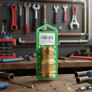 Raccord de tuyau en laiton avec joint torique S-Brico diamètre 40-32 pour tuyaux de plomberie - Product Image 2