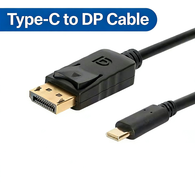 Buy Online Type C to DP 4K Adapter USB C to DP Port Cable 6 Feet 1.8m