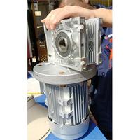 Petit moteur électrique monophasé triphasé AC avec réducteur 0.37kw NMRV40 0.75kw NMRV50 réducteur à vis sans fin