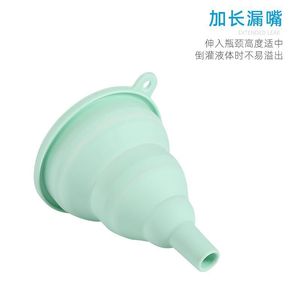Embudo plegable de silicona con abertura pequeña para aceite, vino y líquidos, mini vertedor, fácil de limpiar, solo lavar a mano - Product Image 5