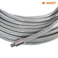 Tuyau de nettoyage haute pression AMJET 1/2 pouce 250 bars, raccord de tuyau de lavage à jet 13 mm, tuyau de déboucheur d'égouts 1/2 pour nettoyage commercial