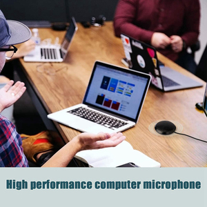 Omnidirectional USB Metal Condenser Microphone for Desktop Computer Use-Lightweight <strong>Live</strong> <strong>Streaming</strong> &amp; Conference Calls - Product Image 6