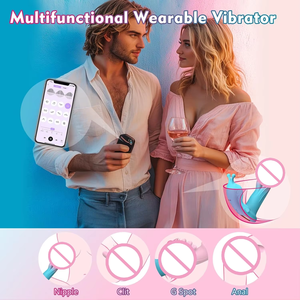 Huevo Vibrador con Control Remoto por Aplicación, Doble Control y Función de Empuje, Masajeador Íntimo para <span class=keywords><strong>Mujeres</strong></span>, Venta al Por Mayor - Product Image 5
