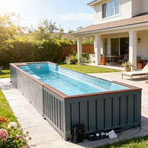 <span class=keywords><strong>Piscina</strong></span> Familiar de Fibra de Vidrio para Exteriores de 40 pies, <span class=keywords><strong>Piscina</strong></span> Elevada Tipo Contenedor, <span class=keywords><strong>Piscina</strong></span> Personalizada en Contenedor - Product Image 4