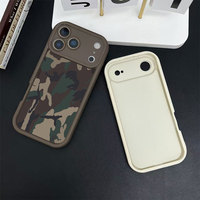 Accessoires mobiles : Coque de protection antichoc en TPU souple à motif camouflage pour iPhone 17 Pro Air 16 Pro Max