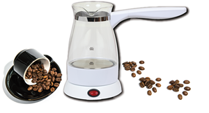 Cafetière en verre turque 800W Capacité de 250ml pour infuser du café turc traditionnel avec un arôme riche et une saveur complète - Product Image 3