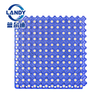 Dalles de sol extérieures en PP de 1,3 cm d'épaisseur, emboîtables, écologiques, absorbant les chocs, imperméables et antidérapantes pour terrains de basketball