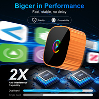 Adaptateur CarPlay sans fil portable 2-en-1 K542 compatible avec Android/iPhone, dongle USB universel pour voiture