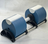 Ensemble d'haltères réglables en acier de haute qualité 44lb-100lb, poids libres antidérapants robustes pour la musculation à domicile