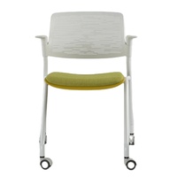 Chaise de bureau ergonomique moderne à dossier haut de style scandinave, norme ANSI/BIFMA, avec siège inclinable et mobile, pour la formation