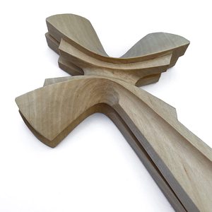 Petite croix murale vintage en bois sculpté à <span class=keywords><strong>la</strong></span> main pour chambre à coucher, <span class=keywords><strong>chapelle</strong></span> et décor spirituel, objets en bois cadeau - Product Image 1