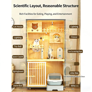 Villa per Gatti di Lusso Moderna e Sostenibile, Casa per Gatti in Legno Personalizzata, Gabbia per Gatti da Interno Prodotta a Shandong - Product Image 5