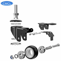 Roue pivotante en PU 50 mm (2 pouces) pour machine à coudre, étagère en acier, support de rangement à cadre métallique CMCL