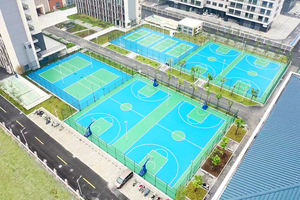 INOLP Suelo Multideportivo Gran oferta Cancha de baloncesto de plástico de silicona para exteriores - Product Image 5