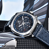 Montre BENYAR Marque de luxe Nouvelle montre pour homme Montre à quartz Montres pour homme Étanche Montre lumineuse pour homme Date Chronographe Montre sport Montre-bracelet