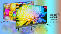 FLECL UHD 50/55/65 Inch LCD LED TV 4K Smart TV 1+8G Android Televisi Layar Datar 16:9 dengan Speaker Berkualitas Baik