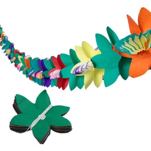 Chaîne de papier crépon murale pour anniversaire, mariage, fête mexicaine, safari, remise de diplôme, articles de décoration pour événements, fournitures de fête pour enfants - Product Image 1