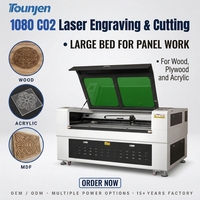 Graveur et découpeur laser CNC haute précision 1080 CO2 pour matériaux non métalliques, contrôle Ruida