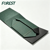 Boîte cadeau rigide magnétique écologique Forest Packing avec estampage à chaud or et logo personnalisé pour bijoux, parfums et cosmétiques