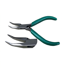 Alicates de punta curva SUNTOOLS/STIPL Modelo 487 de alta calidad con mango de plástico, herramienta de lujo para hacer joyas, venta al por mayor a bajo precio - Product Image 1