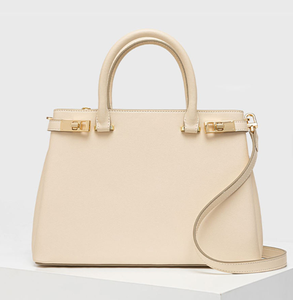 Sac à main pour femme en cuir PU de luxe avec logo personnalisé en usine, dernière tendance, fermeture à cadenas - Product Image 2