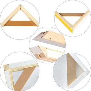 Kit <span class=keywords><strong>telaio</strong></span> in <span class=keywords><strong>tela</strong></span> di legno facile montaggio fai da te struttura in <span class=keywords><strong>tela</strong></span> elasticizzata in legno massello barella barre in legno cornice in legno - Product Image 4