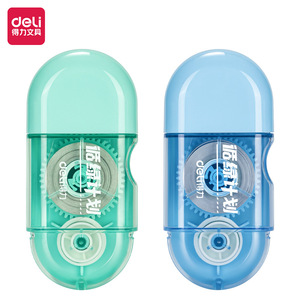 Deli Correction Tape 8m Portable Mini For Student Office Use Plastic Casing Random Color - Product Image 5