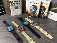 Montre connectée pour homme C41 Pro, navigation GPS, acier inoxydable, étanche IP68, écran 44-49 mm, suivi d'activité sportive, suivi de la musique