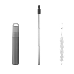 ชุดหลอดดูดน้ำแบบพับเก็บได้ ทำจากสแตนเลส 304 สำหรับเครื่องดื่ม ชานม - Product Image 6