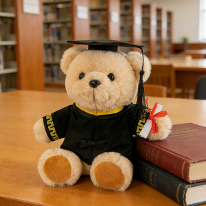 Oso de Peluche de Graduación con Birrete y Toga, Lindo Muñeco de Peluche, ¡Gran Venta para Regalos de Fiesta de Graduación 2026! - Product Image 1