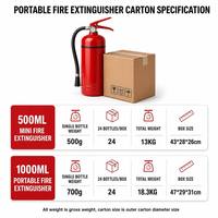 Extincteur mousse anti-feu mini en gros 500-1000ml, outil portable d'extinction d'incendie pour voiture avec support pour véhicule, maison, cuisine