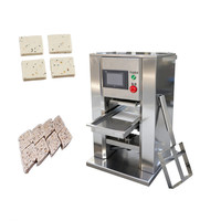 Machines semi-automatiques de formage de cubes de sucre à vendre, machine à fabriquer des biscuits multigrains, mini-machine à gâteaux aux haricots mungo