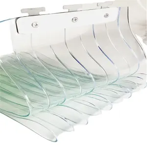 Tira de PVC para cortina de PVC com design luxuoso, tira transparente anti-insetos amarela