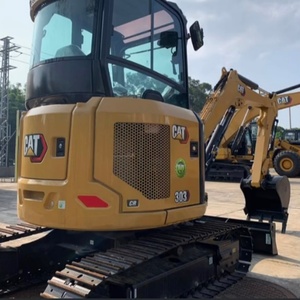 Excavadora de cadenas Caterpillar CAT303 usada de 3 toneladas con certificación CE, miniexcavadora con motor Cummins y bomba de engranajes, buen rendimiento. - Product Image 4