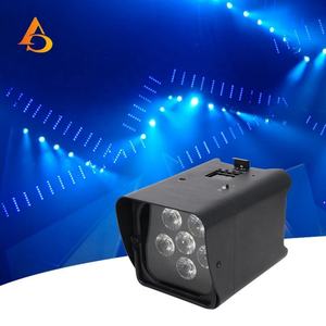 Iluminación de Escenario AICPOSE, 6x18w LED, Batería, Inalámbrico, con Wifi, RGBWA, UV, Luces Par - Product Image 1