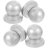 Composants décoratifs en fer forgé galvanisé, embout carré de 40 mm et 50 mm, anti-corrosion, pour balustrades et clôtures