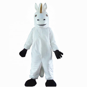 Costume de mascotte licorne blanche pour adulte/costume de mascotte personnalisé - Product Image 1