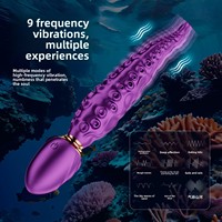 Neuer Octopus Strong Shock AV Stick G-Punkt Vibrator 9 Frequenzen Multi-Vibration Weiblicher Masturbationsmassager Leise USB