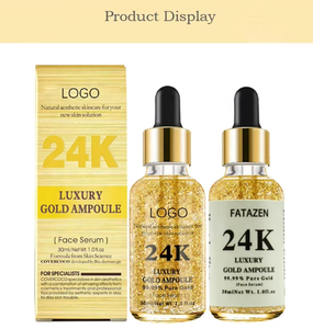 Private Label Anti Aging Anti Wrinkles Facial Repair Moisturizing Skin Care 30ml Luxury Gold Ampoule 24K Gold Face Serum - Product Image 5