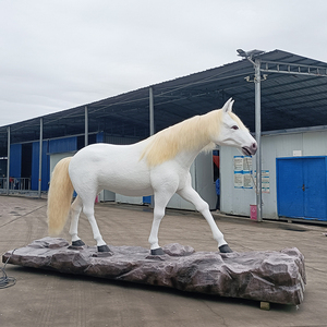 Tamaño <span class=keywords><strong>DE</strong></span> <span class=keywords><strong>LA</strong></span> <span class=keywords><strong>VIDA</strong></span> <span class=keywords><strong>Real</strong></span> Animatronic Horse Playground jungla tema decoración zoológico silicona animal caballo pantalla animal animatronic - Product Image 2