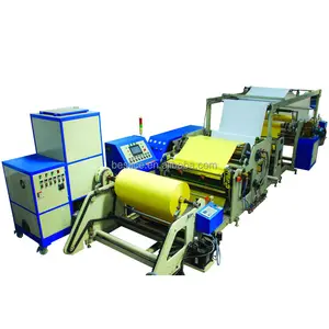 Automatic sticker paper hot melt adhesive glue coating and laminating machine