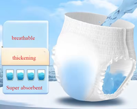 Hochwertige Bedruckte Baumwoll-Erwachsenenwindeln/Nappies mit 3D-Auslaufschutzkanal, Weich, Atmungsaktiv und Saugfähig