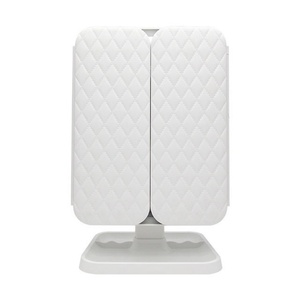 <b>Foldable</b> LED Fashion Cosmetic <b>Mirror</b> 3 Fold Make up <b>Mirror</b> 2X3X Magnifying <b>Mirror</b> With LED Lights Rechargeable Battery - Product Image 1