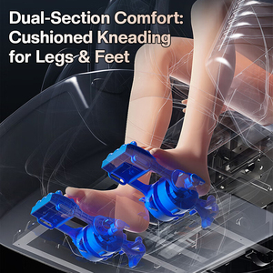Factory 2026 Hot Sell 4D 3D <b>Zero</b> Gravity Dual Core Shiatsu Heating Massager Luxury Track Chair - Product Image 2